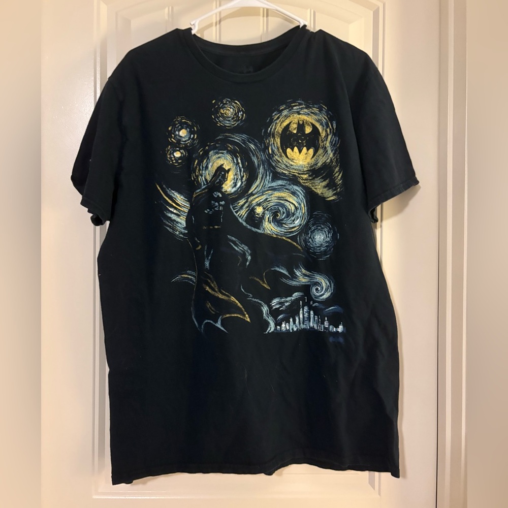 Batman Starry Night Black Tee Size XL